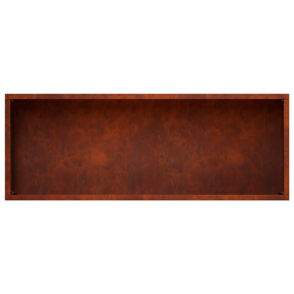 Trädgårdsplanterare 2 st Rostig 80 x 30 x 49 cm