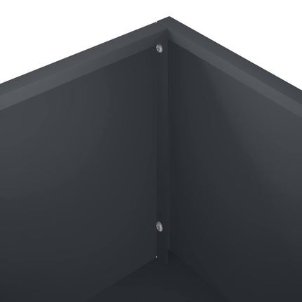 Trädgårdsplanterare 2 st Antracit 100 x 20 x 49 cm