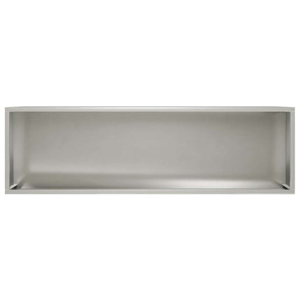 Trädgårdsplanterare 2 st Silver 100 x 20 x 49 cm Rostfritt stål