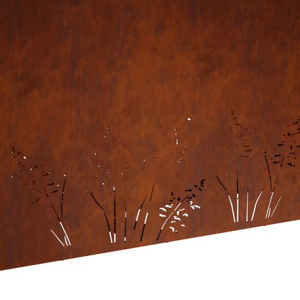 Trädgårdsplanterare Rostig 100 x 20 x 49 cm Väderbeständig stål