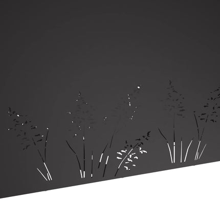 Trädgårdsplanterare Svart 100 x 30 x 49 cm Kallvalsat stål