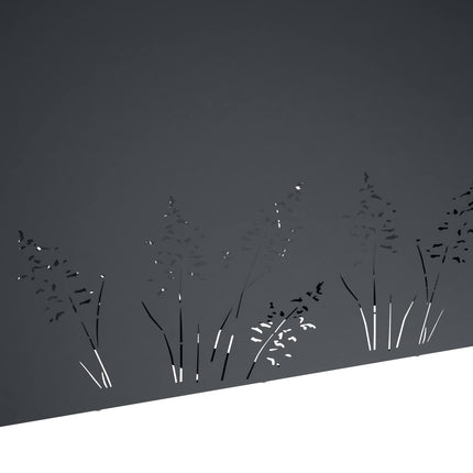Trädgårdsplanterare Antracit 100 x 30 x 49 cm Kallvalsat stål