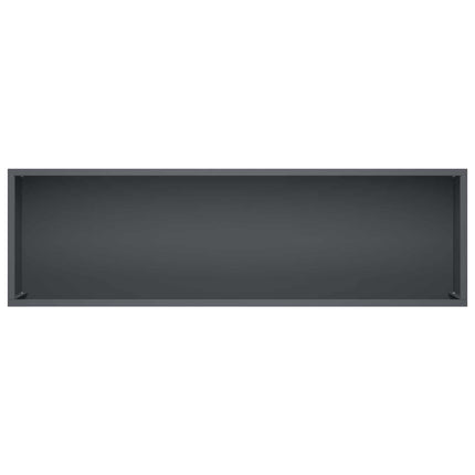 Trädgårdsplanterare 2 st Antracit 100 x 30 x 49 cm