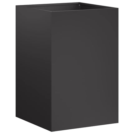 Trädgårdsplanterare Svart 40 x 40 x 60 cm Kallvalsat stål