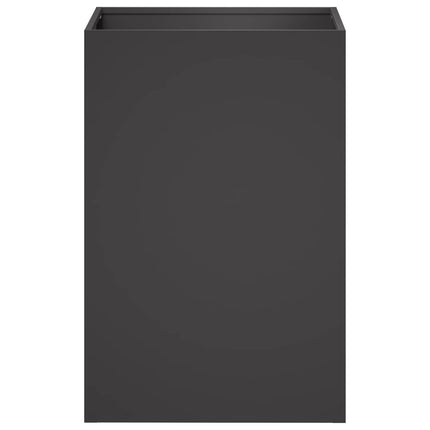 Trädgårdsplanterare Svart 40 x 40 x 60 cm Kallvalsat stål