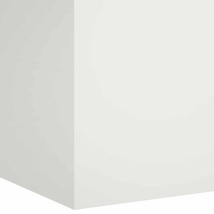 Trädgårdsplanterare Vit 40 x 40 x 60 cm Kallvalsat stål