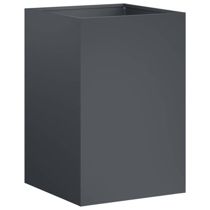 Trädgårdsplanterare Antracit 40 x 40 x 60 cm Kallvalsat stål