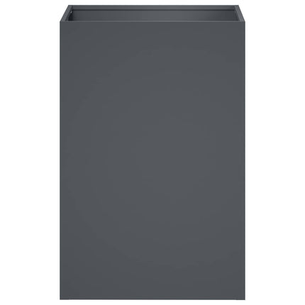 Trädgårdsplanterare Antracit 40 x 40 x 60 cm Kallvalsat stål