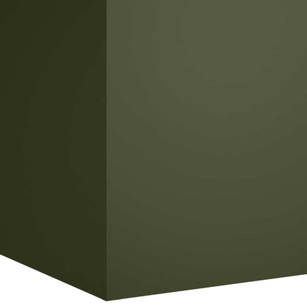 Trädgårdsplanterare Olivgrön 40 x 40 x 60 cm Kallvalsat stål