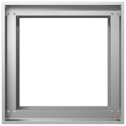 Trädgårdsplanterare Silver 40 x 40 x 60 cm Galvaniserat stål