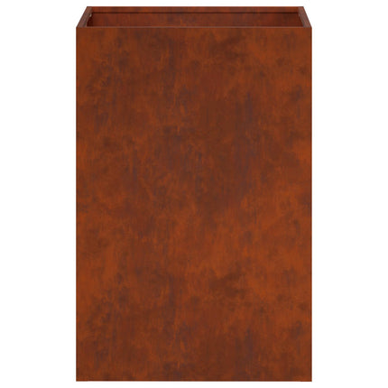 Trädgårdsplanterare Rostig 40 x 40 x 60 cm Väderbeständig stål
