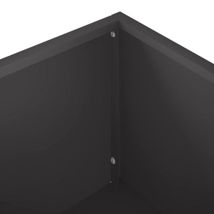 Trädgårdsplanterare Svart 80 x 40 x 60 cm Kallvalsat stål