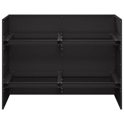 Trädgårdsplanterare Svart 80 x 40 x 60 cm Kallvalsat stål