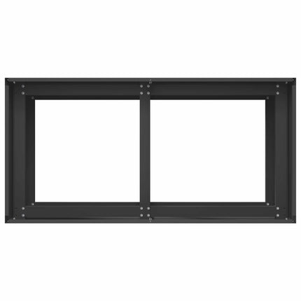 Trädgårdsplanterare Svart 80 x 40 x 60 cm Kallvalsat stål