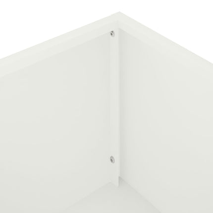 Trädgårdsplanterare Vit 80 x 40 x 60 cm Kallvalsat stål
