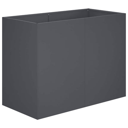 Trädgårdsplanterare Antracit 80 x 40 x 60 cm Kallvalsat stål