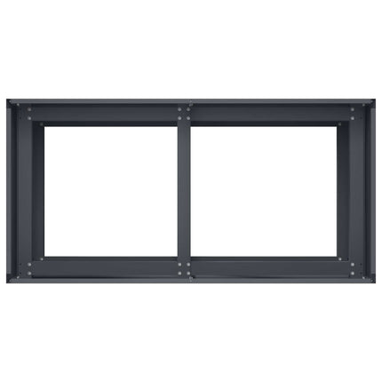 Trädgårdsplanterare Antracit 80 x 40 x 60 cm Kallvalsat stål