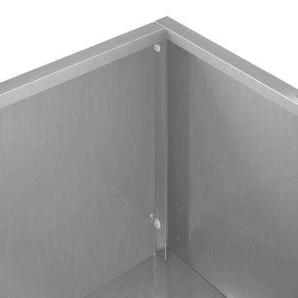 Trädgårdsplanterare Silver 80 x 40 x 60 cm Galvaniserat stål