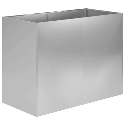 Trädgårdsplanterare Silver 80 x 40 x 60 cm Galvaniserat stål