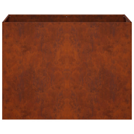Trädgårdsplanterare Rostig 80 x 40 x 60 cm Väderbeständig stål