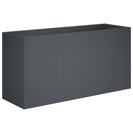 Trädgårdsplanterare Antracit 120 x 40 x 60 cm Kallvalsat stål