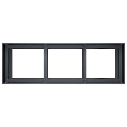 Trädgårdsplanterare Antracit 120 x 40 x 60 cm Kallvalsat stål