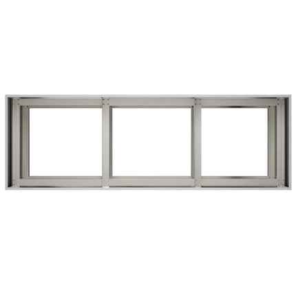 Trädgårdsplanterare Silver 120 x 40 x 60 cm Rostfritt stål