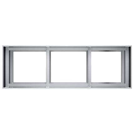 Trädgårdsplanterare Silver 120 x 40 x 60 cm Galvaniserat stål