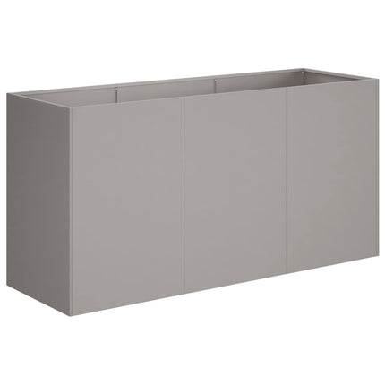 Trädgårdsplanterare Rostig 120 x 40 x 60 cm Väderbeständig stål