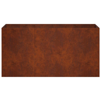 Trädgårdsplanterare Rostig 120 x 40 x 60 cm Väderbeständig stål