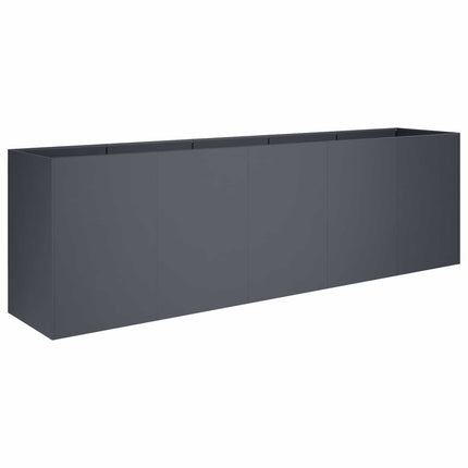 Trädgårdsplanterare Antracit 200 x 40 x 60 cm Kallvalsat stål