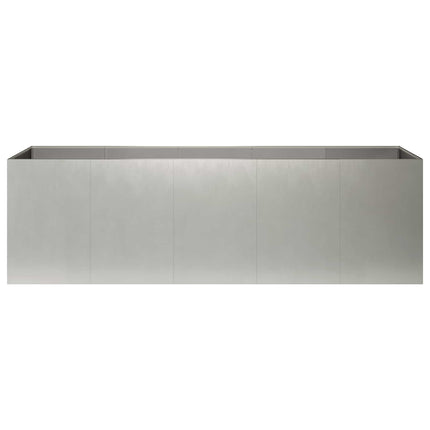 Trädgårdsplanterare Silver 200 x 40 x 60 cm Rostfritt stål