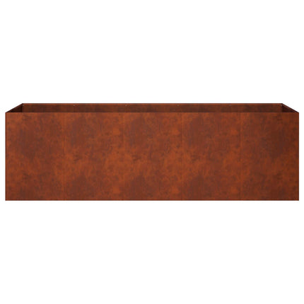 Trädgårdsplanterare Rostig 200 x 40 x 60 cm Väderbeständig stål