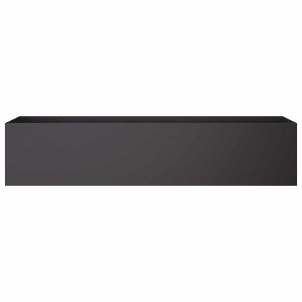 Trädgårdsplanterare Svart 280 x 40 x 60 cm Kallvalsat stål