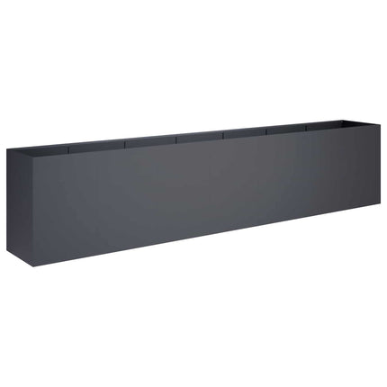 Trädgårdsplanterare Antracit 280 x 40 x 60 cm Kallvalsat stål