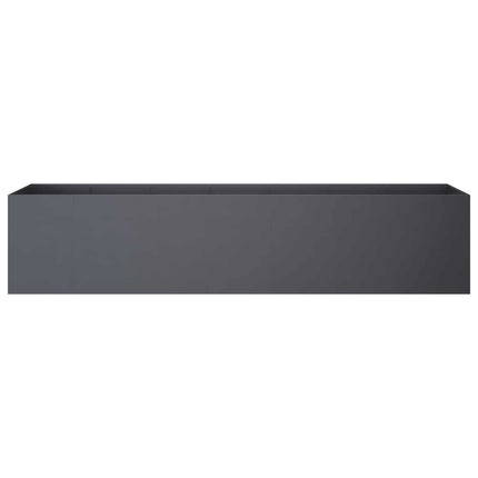 Trädgårdsplanterare Antracit 280 x 40 x 60 cm Kallvalsat stål