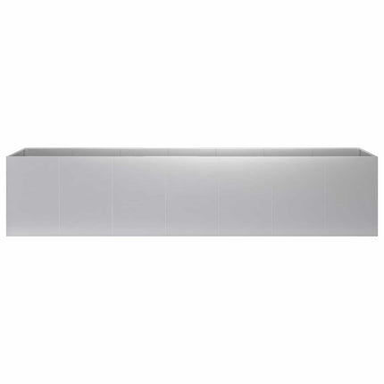 Trädgårdsplanterare Silver 280 x 40 x 60 cm Galvaniserat stål