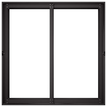 Trädgårdsplanterare Svart 80 x 80 x 60 cm Kallvalsat stål