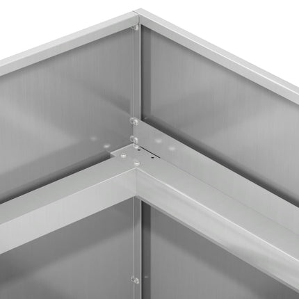 Trädgårdsplanterare Silver 80 x 80 x 60 cm Galvaniserat stål