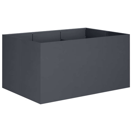 Trädgårdsplanterare Antracit 120 x 80 x 60 cm Kallvalsat stål