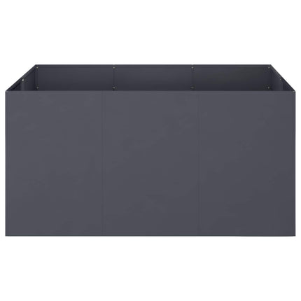 Trädgårdsplanterare Antracit 120 x 80 x 60 cm Kallvalsat stål