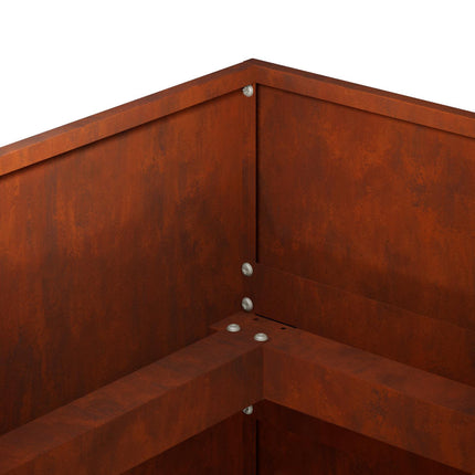 Trädgårdsplanterare Rostig 120 x 80 x 60 cm Väderbeständig stål