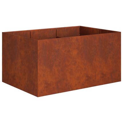 Trädgårdsplanterare Rostig 120 x 80 x 60 cm Väderbeständig stål