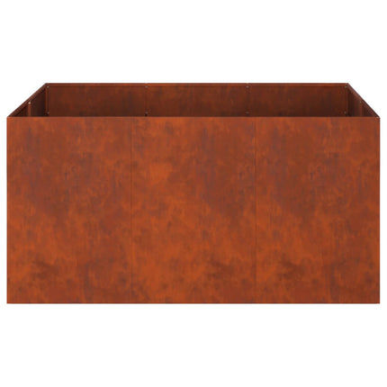 Trädgårdsplanterare Rostig 120 x 80 x 60 cm Väderbeständig stål