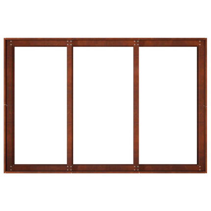 Trädgårdsplanterare Rostig 120 x 80 x 60 cm Väderbeständig stål