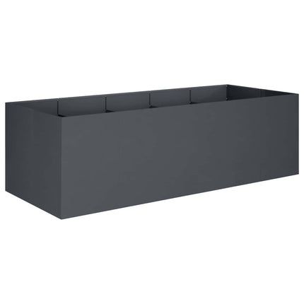 Trädgårdsplanterare Antracit 200 x 80 x 60 cm Kallvalsat stål