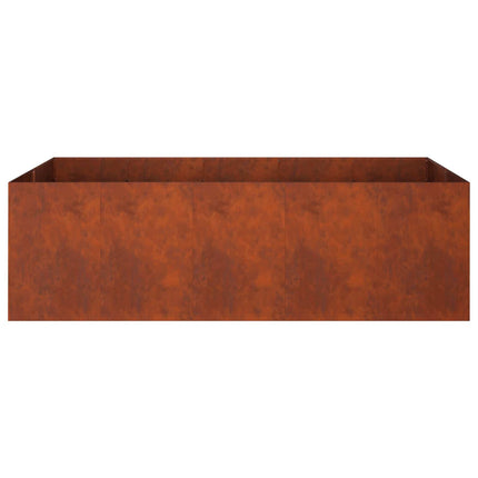 Trädgårdsplanterare Rostig 200 x 80 x 60 cm Väderbeständig stål