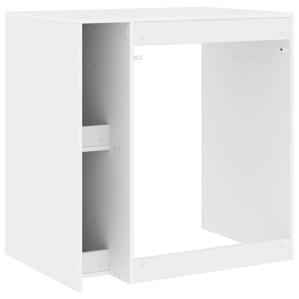Tvättmaskinskabinet Vit 87 x 60 x 89 cm Konstruerat trä