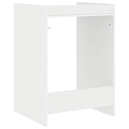 Tvättmaskinskabinet Vit 67,5 x 62 x 97 cm Konstruerat trä