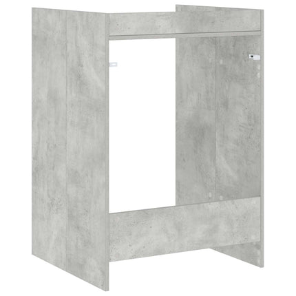 Tvättmaskinskabinet Betong 67,5 x 62 x 97 cm Konstruerat trä